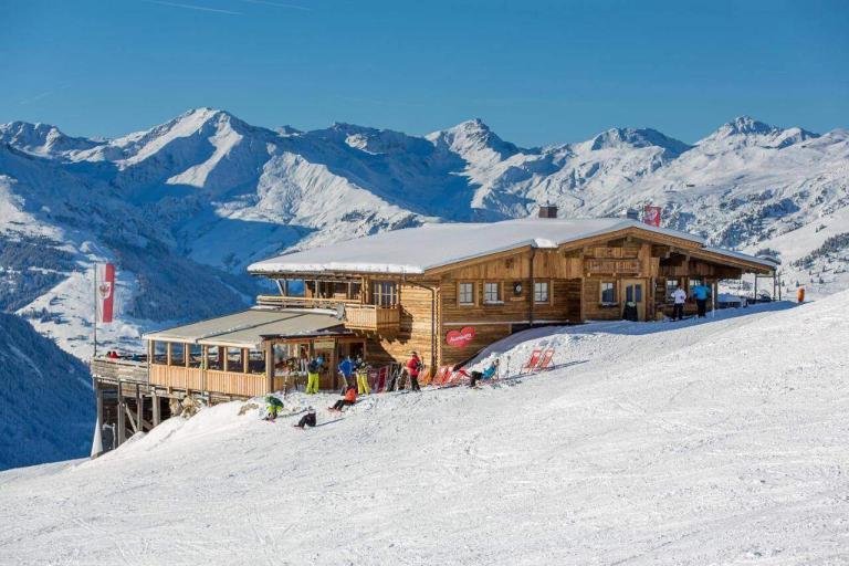 A Building On A Snowy Mountain